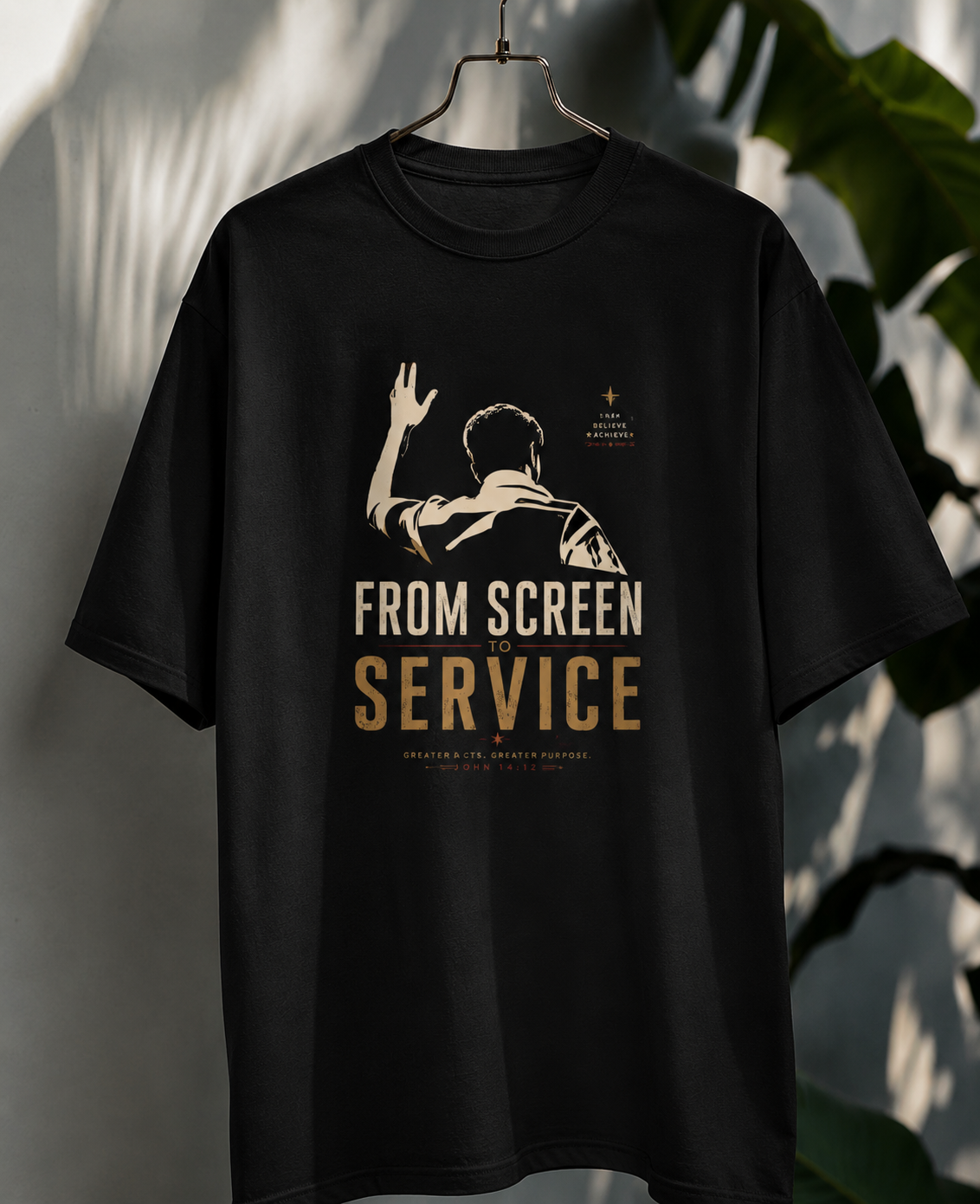 FROM SCREEN TO SERVICE. CM Vijay - Unisex Tshirt