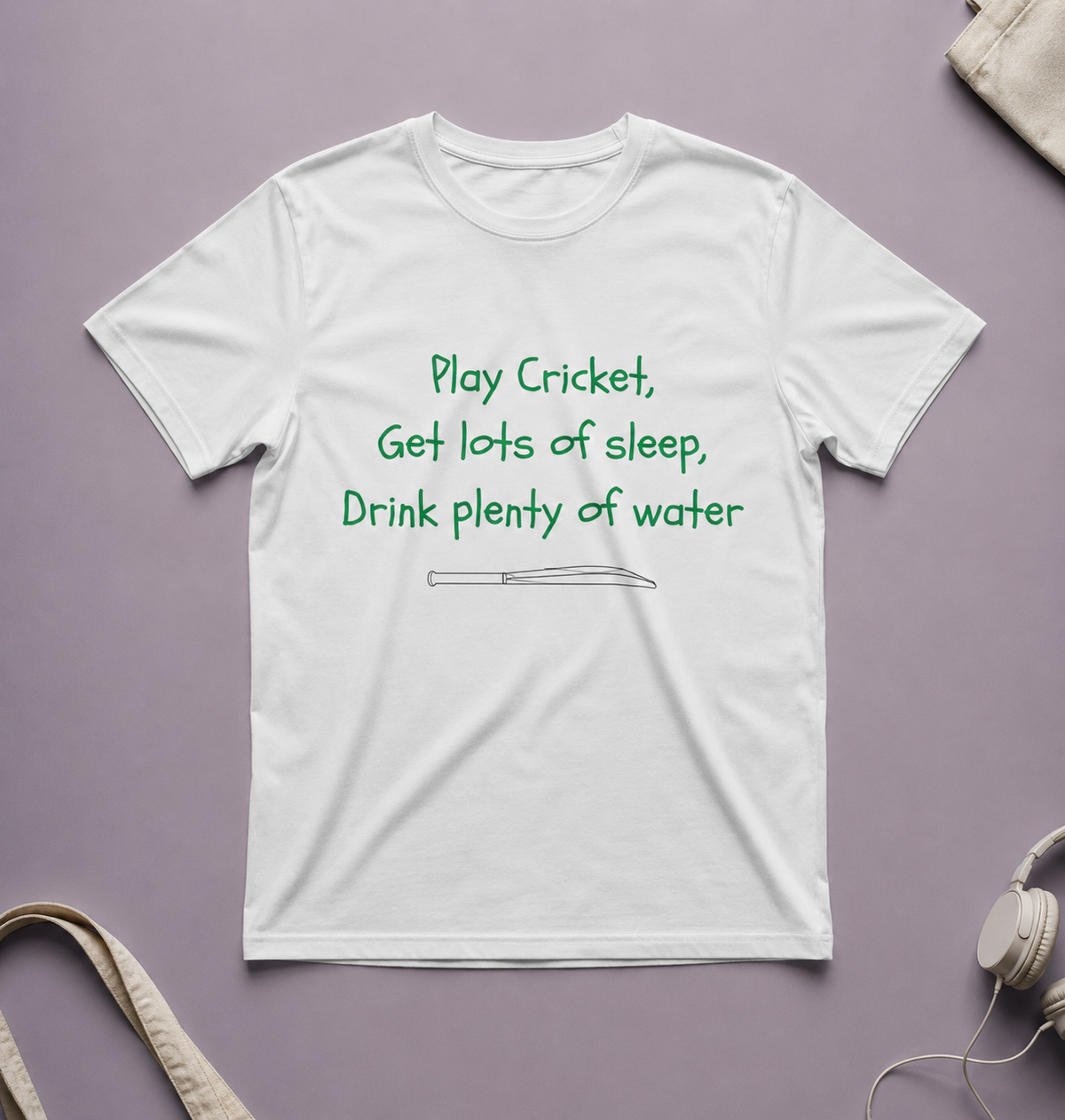 Play Cricket, Get Lots of Sleep Unisex Tee